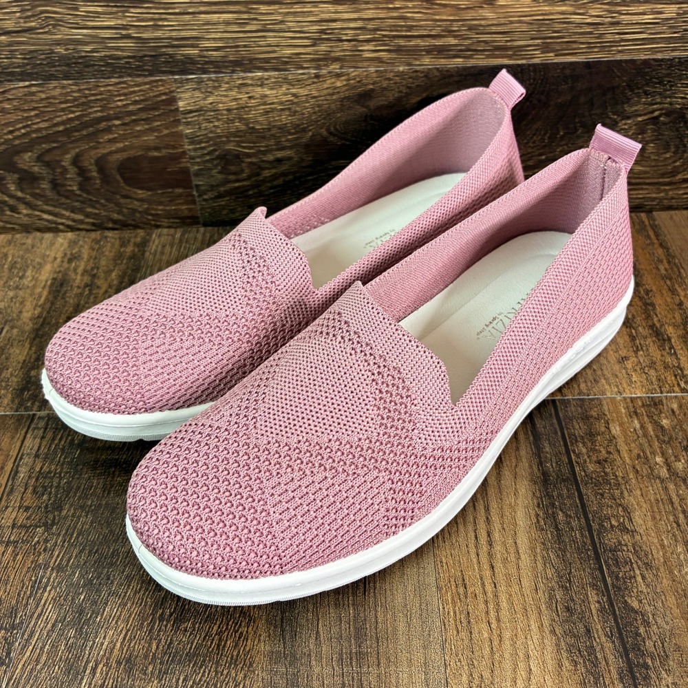 New Patrizia by Spring Step Bivyo Pink Knit Slip On Sneakers Women's Size 41